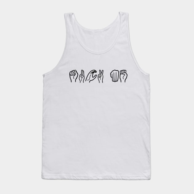 Funnytee ASL joke Tank Top by PolygoneMaste